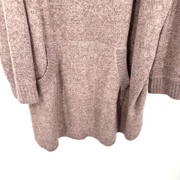 Torrid Super Soft Plush Size 5 5XL Cowl Neck Long Sleeve Sweater Dress Tan Mauve - Picture 4 of 5